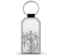 Porte-Cles Noir en Simili Cuir Malenia elden ring 3 Ref 15087 Noir G