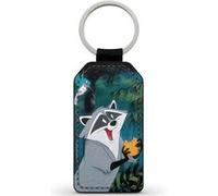 Porte-Cles Noir en simili cuir Meeko Pocahontas Disney Ref 22050 Noir