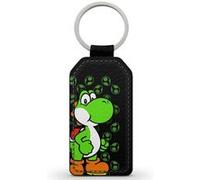 Porte-Cles Noir en Simili Cuir Super mario yoshi Ref 15169 Noir G