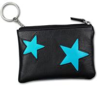 Porte-clés noir turquoise DrachenLeder Etui Portefeuille D2OPS904T