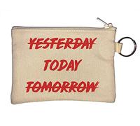 Porte-clés « Not Yesterday Not Tomorrow Do It Today » Beige