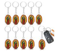 Porte-Clés Notre-Dame De Guadalupe - 10 Pièces Ornement Acrylique 2D pour Sac à Dos | Pendentif Décoratif d'Accessoire - Pour Femme Chercheurs Spirituels Cadeau Événement Église Clés