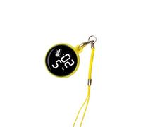 Porte-clés numérique avec clip pour montre portable - Pendentif de poche pour étudiant - Pour lire facilement l'heure, l'écran tactile, jaune