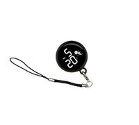 Porte-clés numérique avec clip pour montre portable - Pendentif de poche pour étudiant - Pour lire facilement l'heure, l'écran tactile, Noir