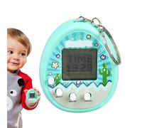 Porte-clés numérique pour animaux de compagnie - 168 options d'animaux virtuels, jeu électronique LCD, jouet animal préscolaire, dispositif interactif porte-clés | Jeux d'animaux numériques rétro pour