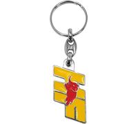 Lancia 21267 HF Porte-Clés Officiel en Métal, 40 mm, Jaune