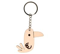 Porte-clés toucan en bois - Artemio Beige G