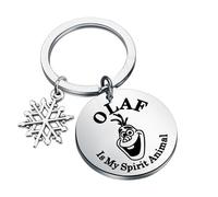 Porte-clés Olaf Bonhomme de neige Olaf Cadeau Olaf Is My Spirit Animal Elsa et Olaf Bijoux Olaf, Bonhomme de neige Royaume-Uni, S