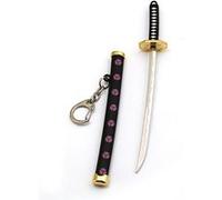 Porte-clés One Piece Katana Roronoa Zoro Noir 16 cm Noir G