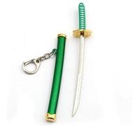 Porte-clés One Piece Katana Roronoa Zoro Vert 16 cm Vert G