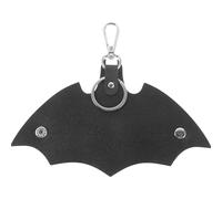 Porte-clés Organiseur de Clés Halloween en Cuir Pu Noir, Bat