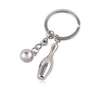 Porte-Clés Original Bowling , Quille + Boule de Bowling, Bijou de Sac, Livraison Rapide!