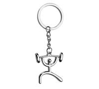 Porte-Clés Original, Haltérophilie, avec ou sans votre Prénom, pour Sportif, Fan de Schwarzenegger, Fitness, Musculation, Livraison Rapide (Sans Prénom)