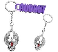 Porte-Clés Original, Oiseau de Feu, Avec ou Sans Prénom, Phénix, Symbole de Résurrection, Porte-Bonheur, Bijoux de Sac, Porte Clef pour Homme ou Femme (Sans Prénom)