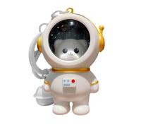 Porte-clés Ours Astronaute - Conception En Tissu Doux, Mini Jouet En Peluche, Ours Spatial Flottant, Accessoire De Sac À Dos Mignon, Mini Charme Décoratif | Porte-clés D'astronaute Panda En Tissu Doux