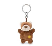 Porte-clés Ours brun avec étoile 5cm