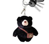 Porte-clés ours - Charme de sac-en peluche, pendentif animal mignon en peluche, accessoire de sac-à main doux, adorable ornement de sacà dos | Porte-clés à la mode pour femmes, décoration de sac-à ma