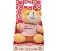 Porte-clés ours en peluche avec T-shirt. Deviens mon ami de la Saint-Valentin