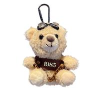 Porte-clés ours en peluche, charme de sac ours - Ours avec des lunettes Porte-clés pour animaux en peluche | Ornement de porte-clés en peluche, jouet de poupée Anima mignon à collectionner pour filles