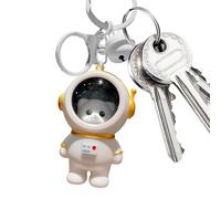 Porte-clés Ours Mignon - Pendentif Astronaute Lumineux, Petit Dessin Animé | Créatif Pour Sac À Dos, Mini-décoration Portable Avec LED Téléphone Portable, Cartable, Voyage