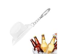 Porte-clés ouvre-bouteille - Ouvre-boîte de bière manuel en forme de chapeau de cowboy, outil de cuisine portable compact pour la maison, le bar, les mariages, les fêtes, léger et facile à utiliser, p