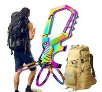 Porte-clés Ouvre-bouteille - Porte-Clés à avec Clip - Compact Décapsuleur Multifonction avec 3 Anneaux pour Camping, Barman Hommes Femmes