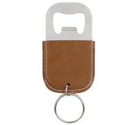 Porte-clés Ouvre-Bouteille - Taille Mini, Poignée Enveloppée De Cuir, Noyau en Métal Solide | Outil De Poche Portable pour L'ouverture De La Bière, du Vin, Boissons, du Camping, Voyages, F