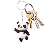 Porte-clés Panda - Charme Animal Mignon, Accessoire Pendentif 3D | Décoration De Mini De Dessin Animé Avec Ornement Pour Sacs Et Trousses À Crayons, Cadeau De Célébration D'anniversaire Pour Le
