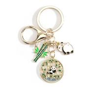 Porte-Clés Panda En Métal, Breloque Pour Sac à Main, Cadeau Pour Les Amoureux Des Pandas, Porte-Clés Pour Femmes Et Filles (1)
