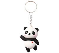Porte-clés Panda - Pendentif De Dessin Animé 3D, Adorable Breloque De Sac En Forme D'animal Pour Sac À Dos, Trousse À Crayons Et Clés, Accessoire Décoratif Léger | Cadeau De Récompense Scolaire A