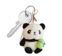 Porte-clés panda - Porte-clés panda mignon en peluche pour et adultes | Porte-clés panda doux et câlin, parfait pour les amoureux des animaux, accessoires tendance, bambou, 説明を参照してください