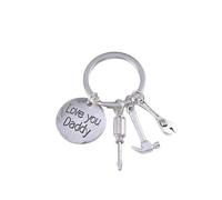Porte-clés Papa en Alliage, Pendentifs Outils Mini, Love You Daddy