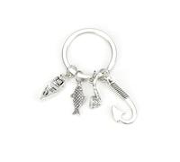 Porte-Clés Parfait Pour Les Pêcheurs, Cadeau Pour Les Amateurs De Poisson Et Le Père, Cadeau Unique Pour La Mère, Les Amis Et Les Collègues