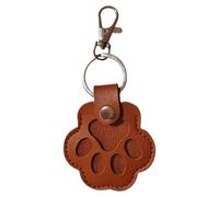 Porte-clés Patte De Chat, Pendentif Collecteur De Poils De Chien En Cuir PU | Mini Bouteille En Fer 6.5x6cm, Ornement Souvenir, Préserve En Toute Sécurité La Fourrure D'animal Perdue Pour Sacs, Portef