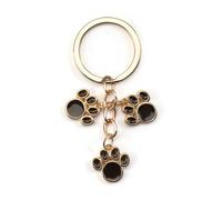 Porte-Clés Patte De Chat, Porte-Clés Pour Femme, Cadeau D'anniversaire Pour Petite Amie, Motifs De Pattes De Chat Mignons Et Créatifs, Coffret Cadeau Tendance Pour Femme (A-Noir)