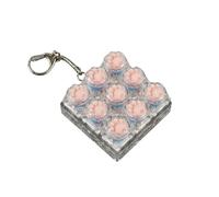 Porte-Clés Patte de Chat Squishy - s'allume à la Pression, Fidget Toys avec Son de Frappe, Balle Anti-Stress Lumineuse pour Sac à Dos, Cadeau Fun