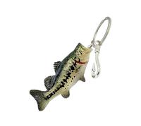 Porte-Clés Pêche Du Bar | Ornement de Sac 3D,Charme de Sac à Dos pour Pêcheur - pour Pêcheurs Pères Hommes Maris Copains Anniversaire Vacances Étiquette de Bagage Portefeuille Boîte de