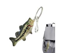 Porte-Clés Pêche Du Bar | Pendentif de Sac 3D | Cadeau pour Pêcheur et Amateur de Plein Air | Cadeau Pour Pêcheurs Amateurs De Plein Air Pères Hommes Maris Petits Amis Anniversaire Fête Étiquette Baga