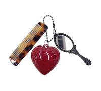 Porte-clés peigne imprimé léopard pour fashionistas usage quotidien pendentif sac cadeau unique