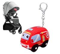 Porte-clés Peluche Animaux | Camion de Pompiers en Peluche pour Poussette,Charme Sac Portable Pour Sac À Main Portefeuille Voyage Chambre Maternelle Berceau Maison Anniversaire Fêtes Chambre À