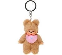 Porte-clés Peluche Bearchhichi - BANDAI - Modele ourson avec bavoir Beige