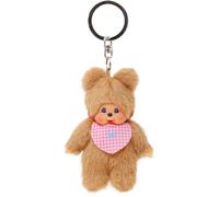 Porte-clés Peluche Bearchhichi - BANDAI - Monchhichi- Modèle ourson avec bavoir