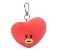 Porte-clés peluche BT21 Tata rouge - 9 x 5 x 9 cm, décoration sac & clés