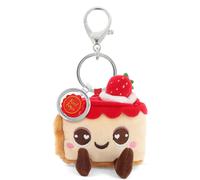 Porte-clés peluche Fraisier recyclé 10 cm