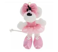 Porte-cles peluche ina en robe ballerina 15cm