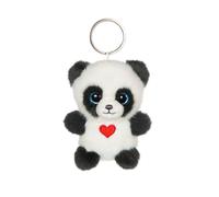 Porte-clés Peluche Panda Doux Pour Enfant 8cm Gris TU