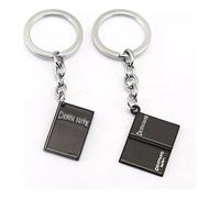 Porte-Clés Pendentif Carnet Black Death Note (2 Pièces)