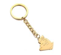 Porte-Clés Pendentif Carte De L'Algérie - Avec Les Noms Des Villes Et Des Pays Porte-Clés Carte, Porte-Clés De Voiture, Sac À Main, Ornement Suspendu, Breloque Pour Femmes Et Hommes, Po