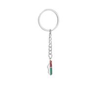 Porte-Clés Pendentif Carte,Peinture De Mode Madagascar Carte Drapeau Porte-Clés,Sac De Voiture Portefeuille Ornements Artisanat Accessoire Style Ethnique Symbole Patriotique Porte-Clés,Boucle