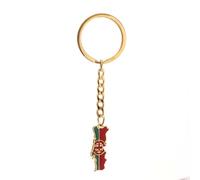Porte-Clés Pendentif Carte,Porte-Clés Drapeau Carte du Portugal Rouge Et Vert,Ornements De Portefeuille De Sac De Voiture Accessoire D'Artisanat Porte-Clés Symbole Patriotique De Style Ethniqu